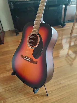 Fender FA-125 Dreadnought Acoustic Guitar With Strings Stand Nearly New • $230