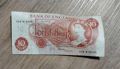 Bank Of England 10 Shilling Note Used • £4.99