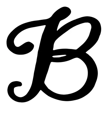 B Monogram Letter Initial Fall Font Vinyl Decal Sticker For Home Cup Wall A1829 • $1.99