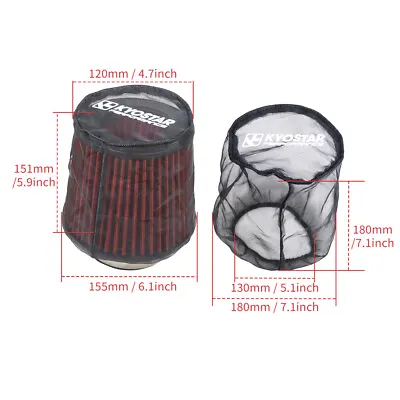 Universal Cold Air Intake Filter Wrap Mesh Conical Sock Cover Dust Proof 6inch • $10.56