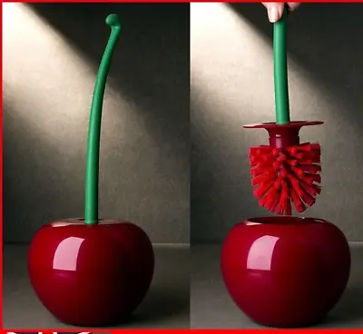 Novelty Cherry Toilet Brush Creative Toilet Brush Toilet Brushes And Holders • £5.99