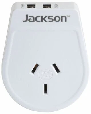 $36.54 • Buy Slimline Travel GPO 2 X USB Power Charger Adaptor Bali Indonesia Europe Japan UK
