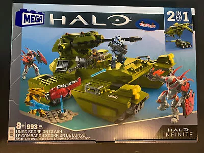 MEGA Halo INFINITE UNSC Scorpion Clash Tank 2 In 1 Construx Bloks HHC42 993 PCS • $239.34