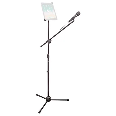 £28 • Buy Microphone Stand With Boom Arm, Adjustable Height And Tablet Mount
