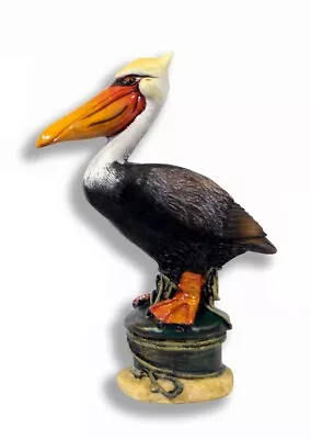 Hand Painted 6.5  Pelican Sea Bird Statue Figurine Sculpture 67P-C • $7.99