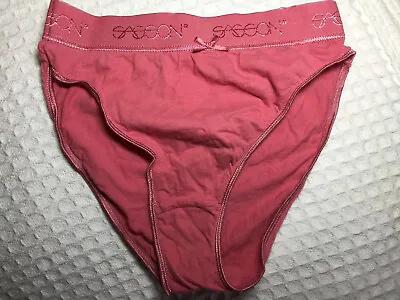 M 32  Vintage 80s SASSON Hi Cut Bikini Panties Brief 28  30  • $18