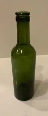 $49 • Buy Antique Glass Bottle Hand Blown Green Kick-up Applied Lip Band  Dip Mold 8” Tall