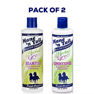 Mane N Tail Herbal Gro Shampoo & Conditioner Kit 12 Oz Each (355ml)  • £112.97