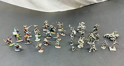 Dungeons And Dragons Vintage 1980s Pewter Miniatures Ral Partha Lot Of 30 • $79.55