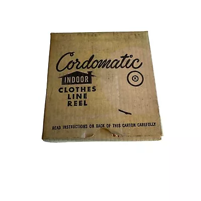 Vintage Cordomatic Indoor Clothes Line Reel Original Box • $7.49