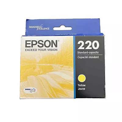 Epson 220 Yellow Ink Cartridge T220420 Exp. 5/25 And Up • $9