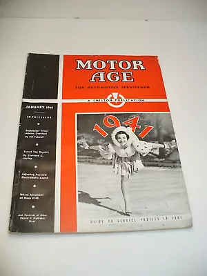 Vintage Motor Age For Automotive Servicemen January 1941 CHILTON Publication VG+ • $12.99