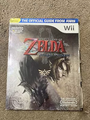 Zelda Twilight Princess Official Nintendo Power Strategy Guide Wii W/ Poster • $15