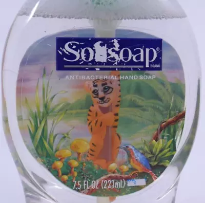 SoftSoap Hand Soap Dispenser With Animal Inside Bottle Orange Tiger Cub Vintage • $75