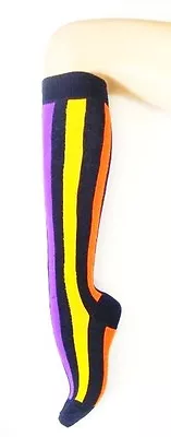 £6.28 • Buy Cotton Striped Sock Funky Retro Rasta Australian Made Free Fast Post