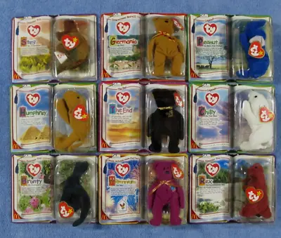 Ty Beanie Babies McDonalds 1999 Lot Of 9 Collection Sealed Boxes Rare ERRORS • $47.50