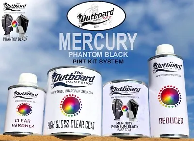 Mercury Verado Phantom Black Paint Kit (All Models) - 1 PINT Refinishing Kit  • $95