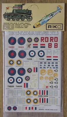 RIKO/E.S.C.I. 1/72 #30 Decal Set Bristol Beaufighter • £9.50