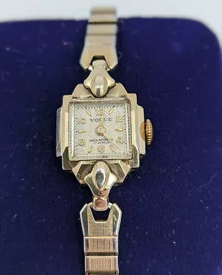 Vintage Berman Watch Co Art Deco Style Vogue Ladies Wristwatch 17J For Parts • $35