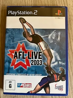 AFL Live 2003 Football - Sony PlayStation 2 PS2 Complete PAL • $9.95