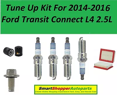 Tune Up Kit For 14-16 Ford Transit Connect L4 2.5L Spark Plug Air Filter Oil F • $109.95