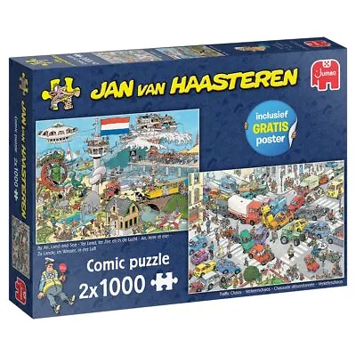 Jan Van Haasteren - Verkeerschaos & Ter Land Ter Zee En In De Lucht... ACC NEW • £38.17