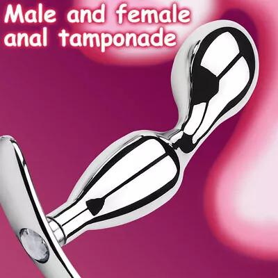 Long Anal Plug Prostate Massager Dildo Butt Stainless Steel Sex Toy Fr Women Men • $22.99