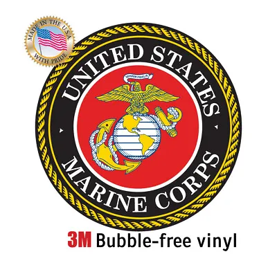 U.S. USMC Marine Corps Seal Car Truck Laptop Decal OFFICIAL SELLER • $4.99