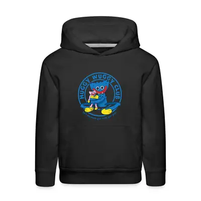 Poppy Playtime Huggy Wuggy Club Kids' Premium Hoodie Youth L Black • £25.73