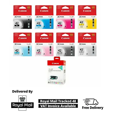 Genuine Canon CLI-42 Multipack & Singles Ink Cartridges For Pixma Pro-100 Lot • £17.80