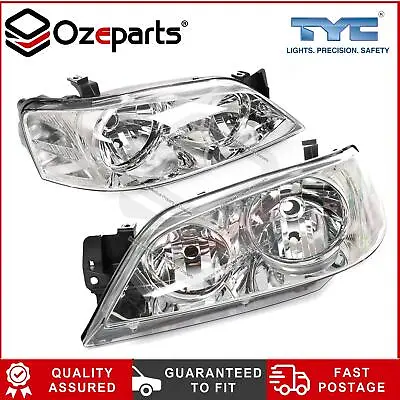 Set / Pair LH+RH Head Light Lamp Chrome For Ford Falcon Fairmont XT BA~BF 02~06 • $139