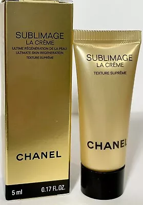 CHANEL SUBLIMAGE LA CREME TEXTURE SUPREME Ultimate Regeneration Cream Sample 5ml • £17.69