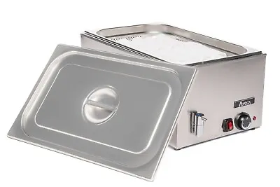 £179.99 • Buy Wet Heat Bain Marie With Tap/Hot Towel Warmer For Barber Shop (Pan And Lid Inc)