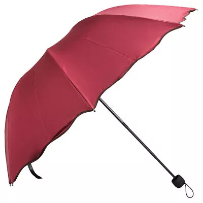 Women Travel Windproof UV Protection Compact Folding Sun Rain Umbrella Parasol • $20.85