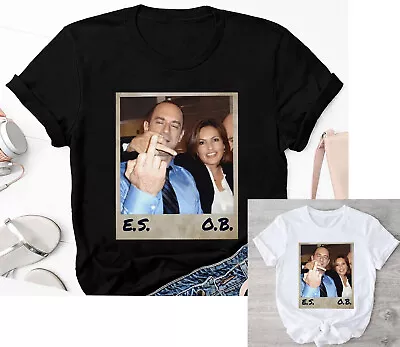 Retro Elliot Stabler And Olivia Benson T-Shirt Law And Order Shirt • $13.89