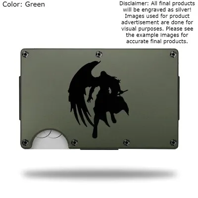 Custom  FINAL FANTASY 7 SEPHIROTH  Laser Engraved Wallet - Pick A Wallet Color • $22