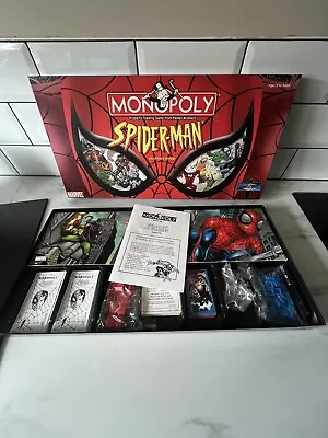 Monopoly Marvel Spider-Man Collectors Edition Board Game 2002 Rare  • £28