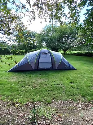 Urban Escapes 6 Person 2 Rooms Tunnel Tent Large Family Camping Tent With Porch. • £180