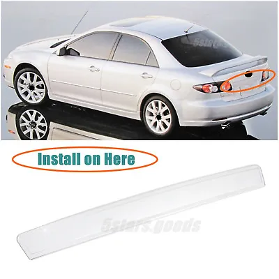 (Without Hole) Chrome Rear Trunk Molding Cover Trim For 2003-2008 Mazda 6 Sedan • $35