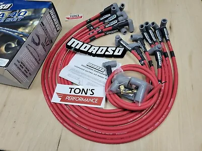 Moroso 73689 Ultra 40 Red Spark Plug Wires Set Big Block Chevy BBC 454 502 HEI  • $92.99