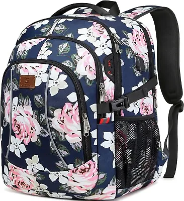 BackpackWaterproof Large 17In Laptop Backpack For Trip School Work Bookbag Comp • $82.97