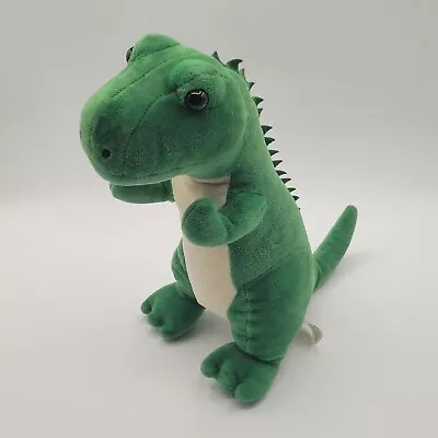 Dinosuar T Rex Plush Green Stuffed Animal Toy Dino 12  Tyrannosaurus  • $10