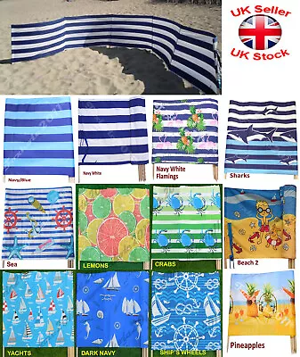 BEACH WINDBREAK Amazing WindBreaker OUTDOOR Holiday Camping 13-40ft 4/6/8/10/12m • £5.97