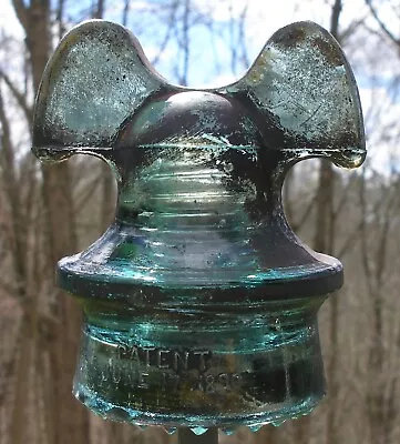 STEEL MILL Mickey Mouse POWER Distribution Glass Insulator • $56