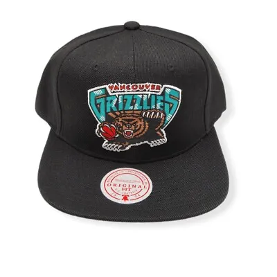 Mitchell & Ness Memphis Grizzlies Black Satin Under Adjustable Snapback Hat Cap • $34.99