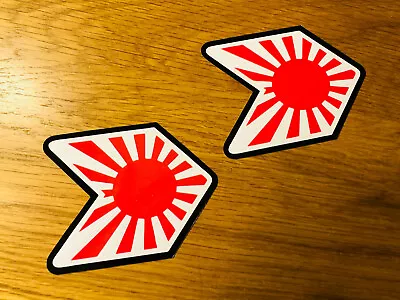 Wakaba Leaf Jdm Japan Flag Sticker Drift Tuning Style Rising Sun Se34 • $10.86