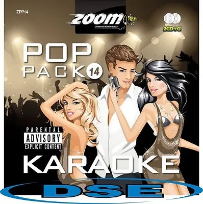 Zoom Karaoke Pop Pack 14 CDG Disc- Rihanna Train Pink Girls Aloud Maroon  • £7.95