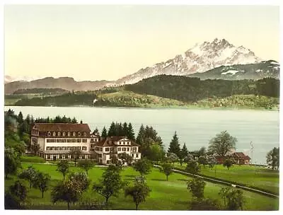 The Polytechnic Chalet Seeburg Seeberg Lucerne Switzerland C1900 OLD PHOTO • $5.47