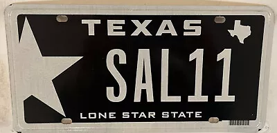 Vanity SAL 11 SALLY SALVATORE SALVADOR 2011 License Plate Sarah Sallie TX • $79.99