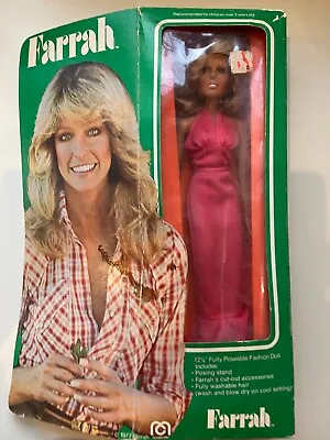 Vintage 1977 Mego Farrah Fawcett 12  Tall Fashion Doll Mint In Box • $100